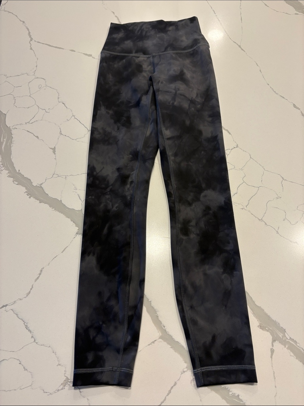 Lululemon Wunder Train Contour Fit High-Rise Leggings ~ 2 ~ Diamond Dye Grey